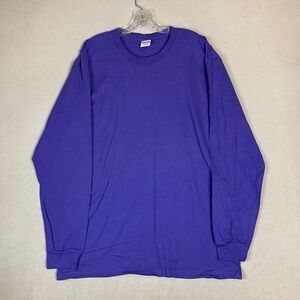 Supreme T Shirt‎ Mens XL Purple Long Sleeve Crew Neck Pre Shrunk Cotton Designer